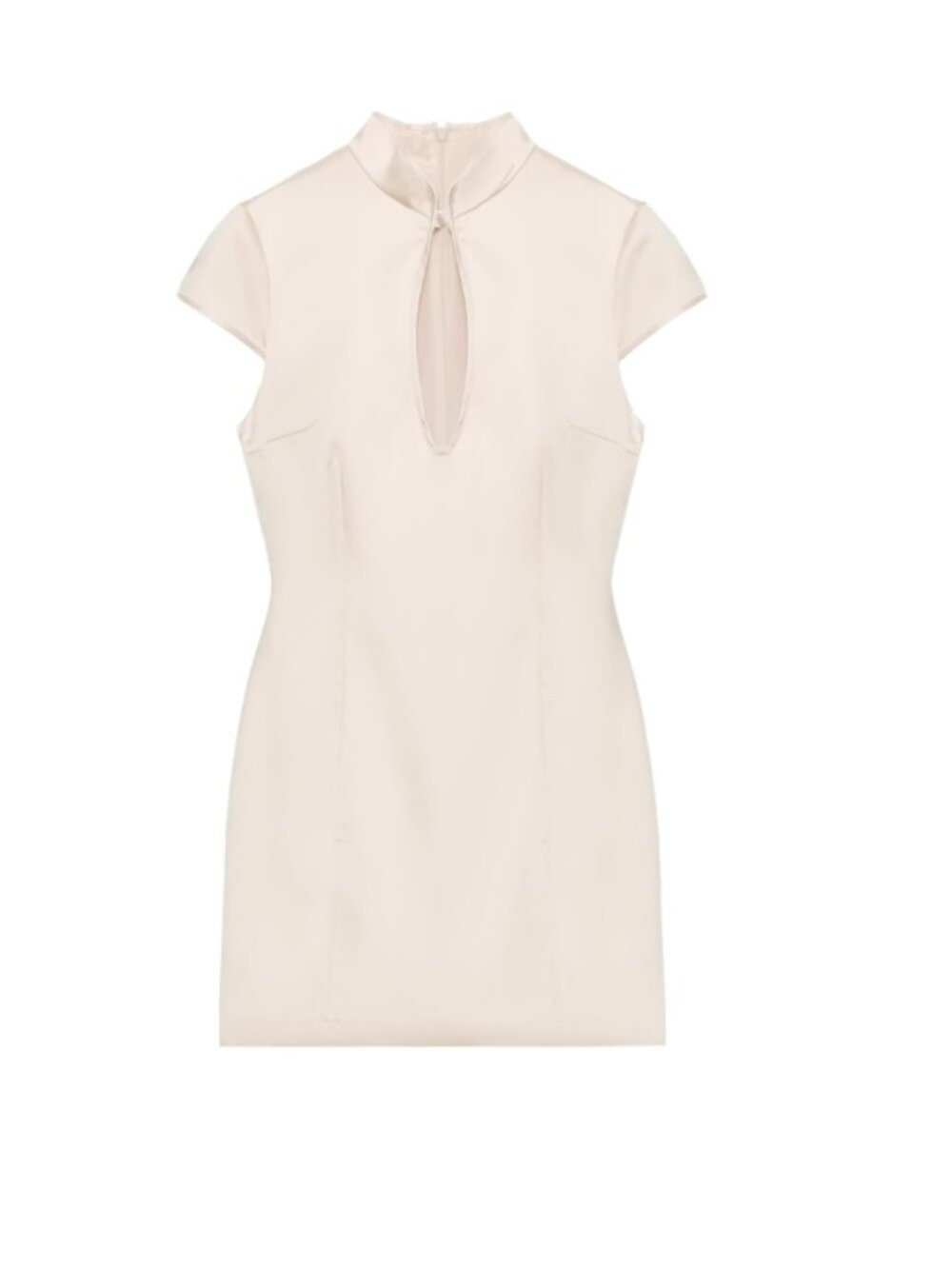 MINI SATIN EFFECT DRESS WITH SLIT